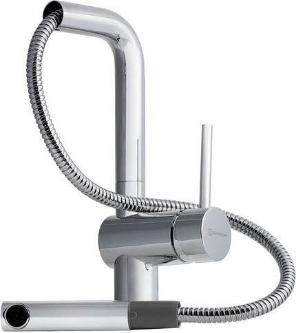 Смеситель для кухни Omoikiri Akashi-S-C выдвижной излив хром OAK-CR-35-S