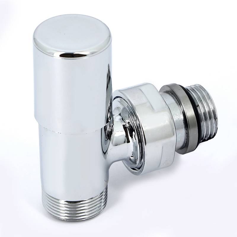 Вентиль ручной Carlo Poletti New-Smart угловой 1/2 x M24 хром V77110B