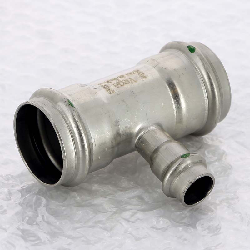 Тройник пресс Viega Sanpress Inox 35x15x35 мм нержавеющая сталь 435981