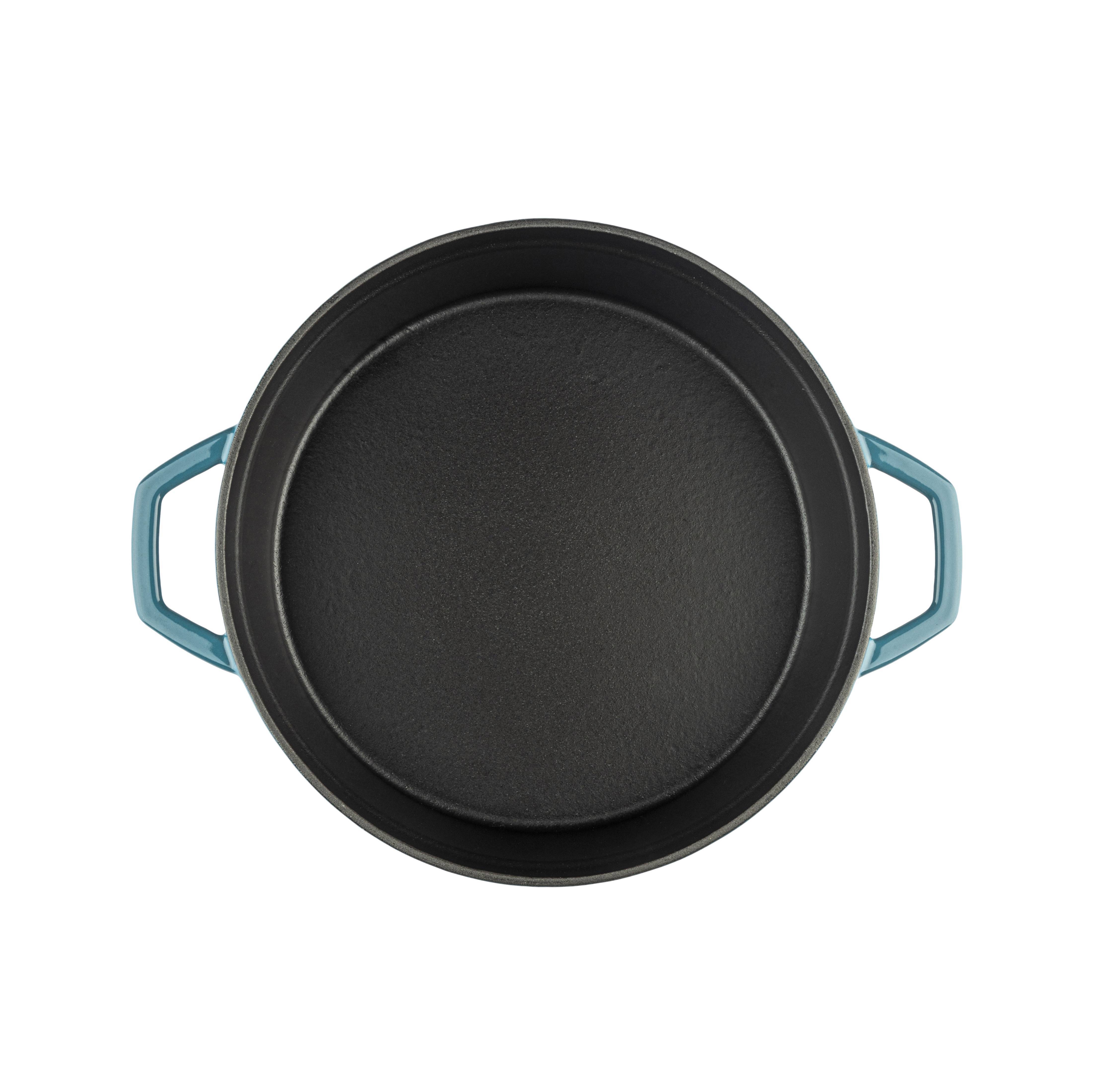 Кастрюля низкая Hascevher Y KT 28 см синяя A898028