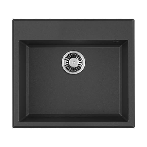 Кухонная мойка Omoikiri Tedori 57 Tetogranit 57x51 см черный 4993980