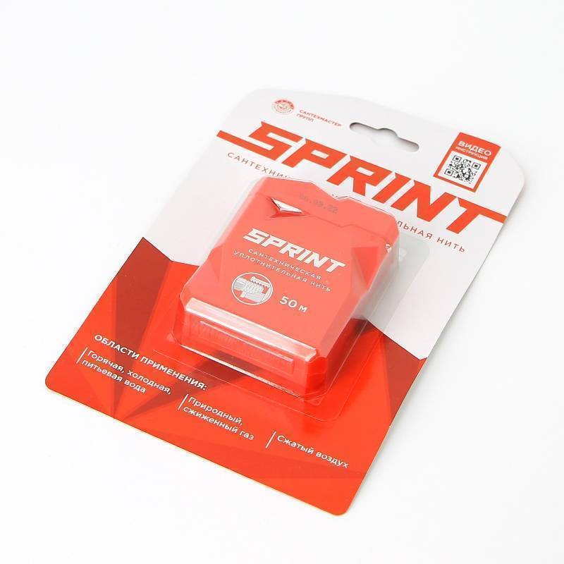 Нить уплотнительная Сантехмастер Sprint 50 м блистер 61011