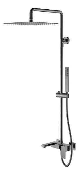 Душевая стойка Boheme Qubic оружейная сталь 478-GM