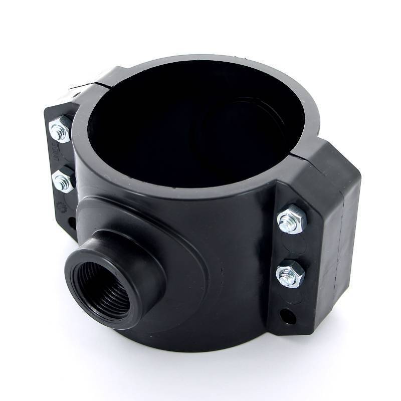 Седловая врезка Unidelta 110х1 4 болта для труб ПНД 1019110004