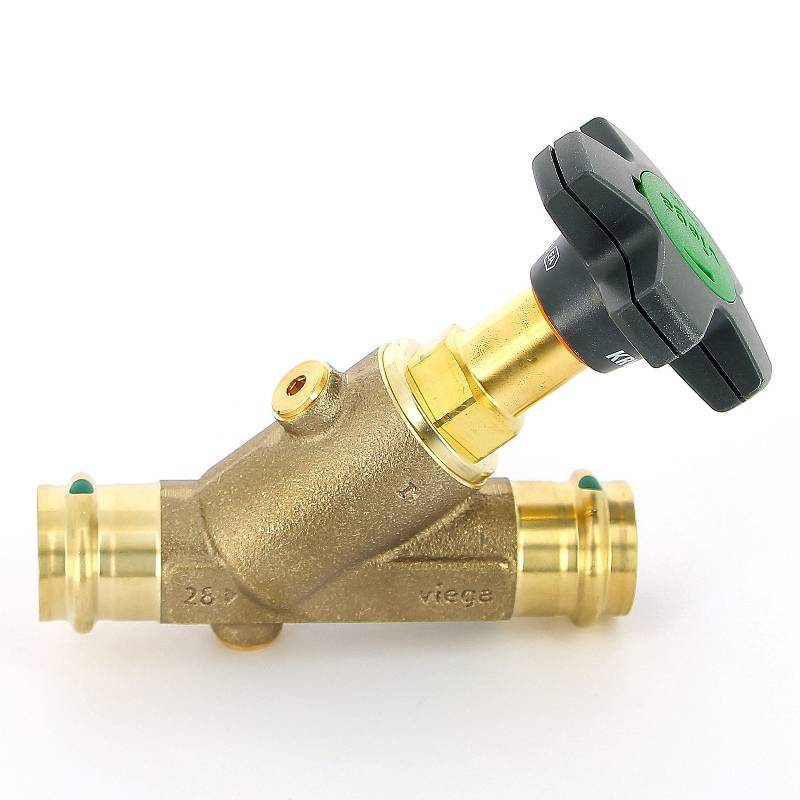 Вентиль комбинированный бронзовый Viega Easytop Basic CRV 28 мм 757229