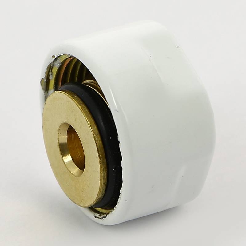 Соединитель для металлопластиковой трубы Carlo Poletti 16х2 мм белый A58502E9016