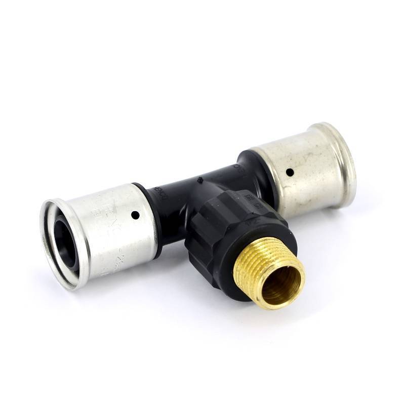 Тройник пресс с наружной резьбой HENCO PVDF 26х1/2х26 14PK-260426