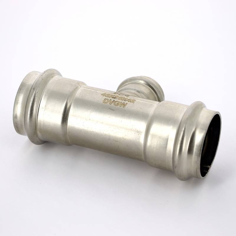 Тройник пресс IBP B Press Inox 42х28х42 мм нержавеющая сталь PS5130 0422842