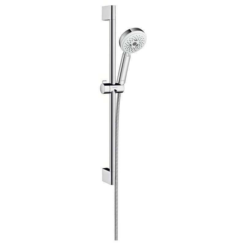 Душевой гарнитур Hansgrohe Crometta 100 Multi со штангой 65 см белый/хром 26650400