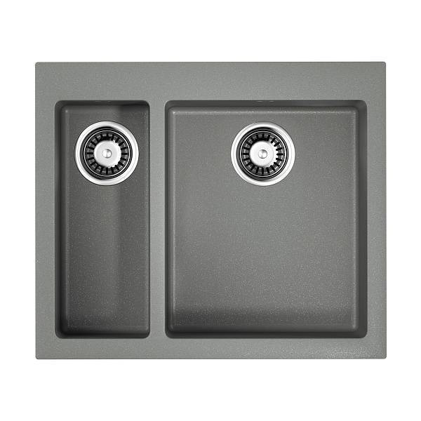 Кухонная мойка Omoikiri Bosen 59-2-GR Tetogranit 59 x 50 см leningrad grey 4993558