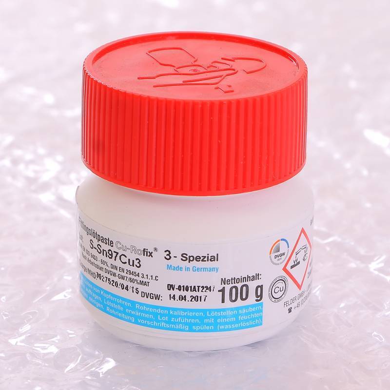 Флюс-паста с припоем FELDER Cu-Rofix 3-Spezial 100 г 229760501