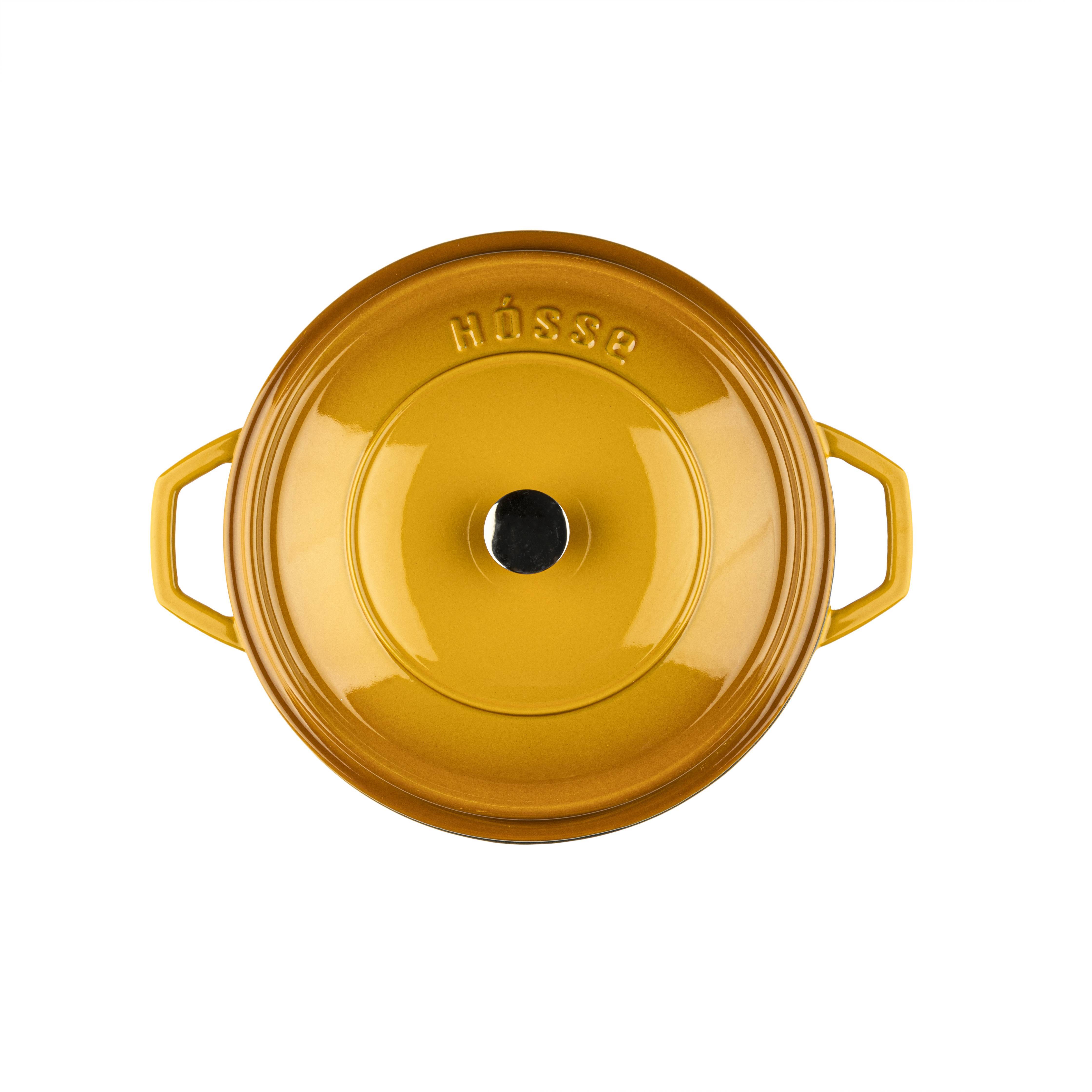 Кастрюля глубокая Hascevher Yeni Derin 28 см желтая A902528
