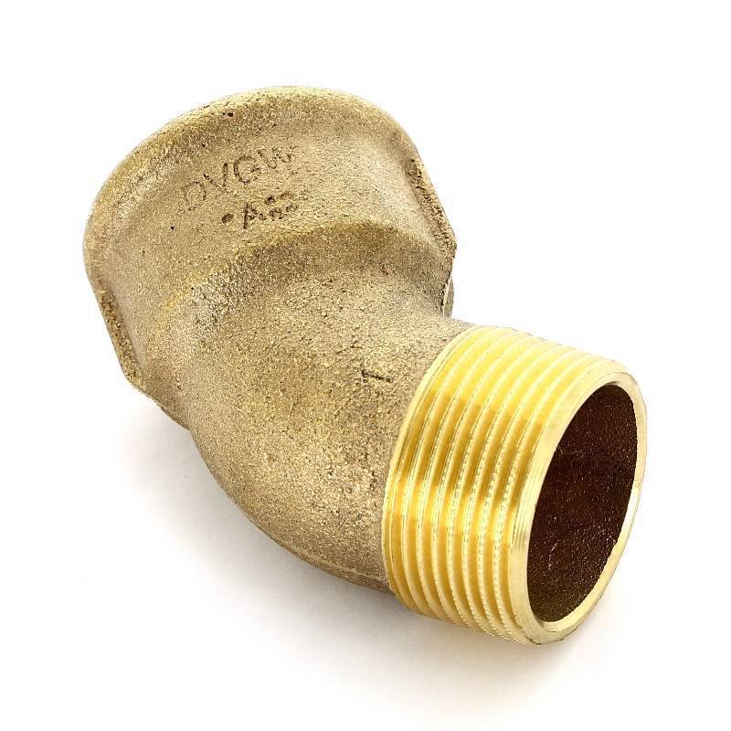 Угольник НВ Viega Sanpress 45° 1 1/4 бронза 448271