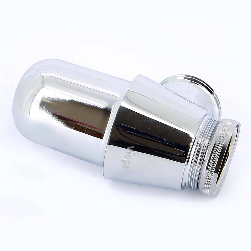 Сифон бутылочный Viega 1 1/4 x 32 мм без отвода и розетки хром 105082