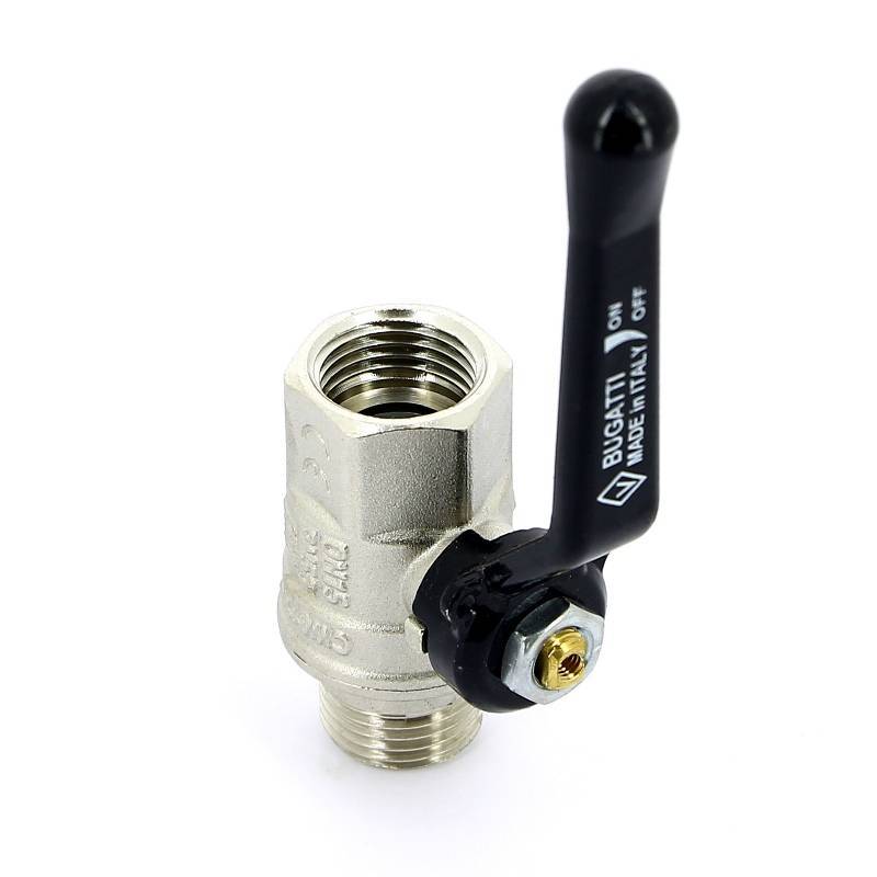 Кран шаровой Bugatti New Jersey 1/2 НР-ВР рычаг 09150003