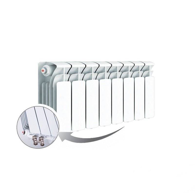 Радиатор биметаллический Rifar Base 200 8 секций нижнее правое подключение R20008НПП