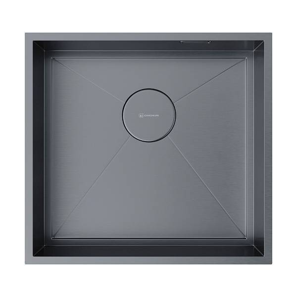 Кухонная мойка Omoikiri Kasen 48-26-INT-GM 48x45 см нерж. сталь вороненая сталь 4997058
