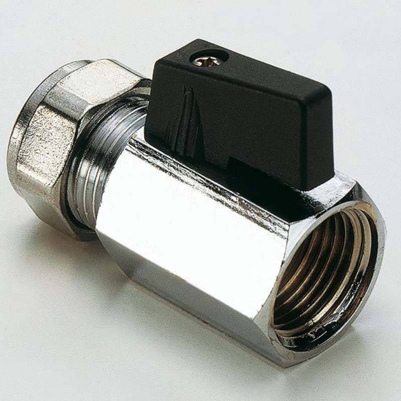 Кран шаровый мини Tiemme 10 мм x 1/2 дюйма обжим-внутренняя резьба 2900033