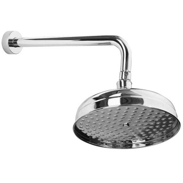 Верхний душ Boheme Brillante 20.8 см с настенным кронштейном 38 см хром 412