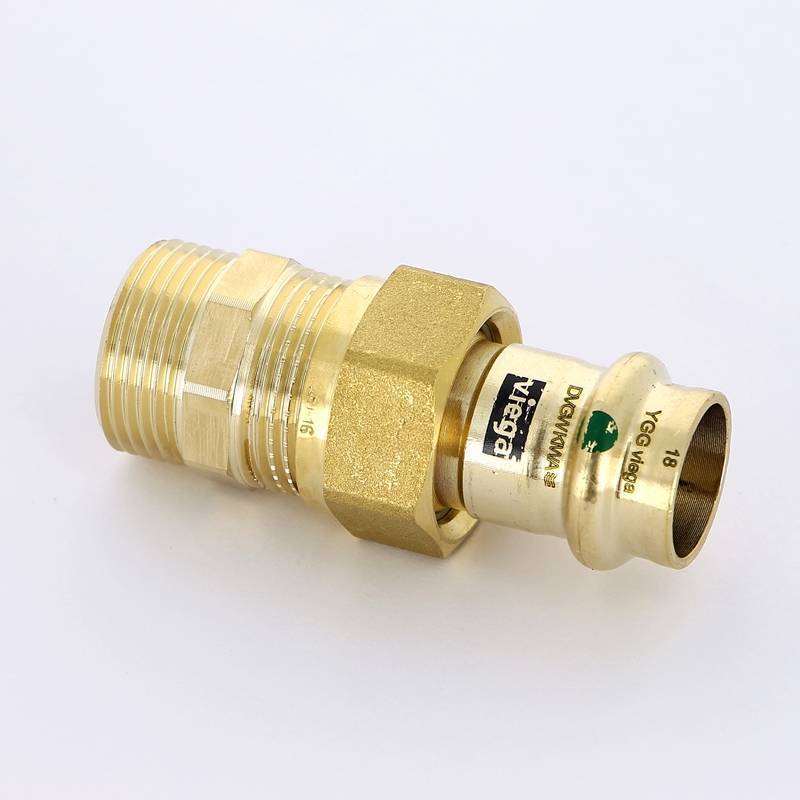 Муфта разъёмная пресс-Н бронза Viega Sanpress 18x3/4 283377