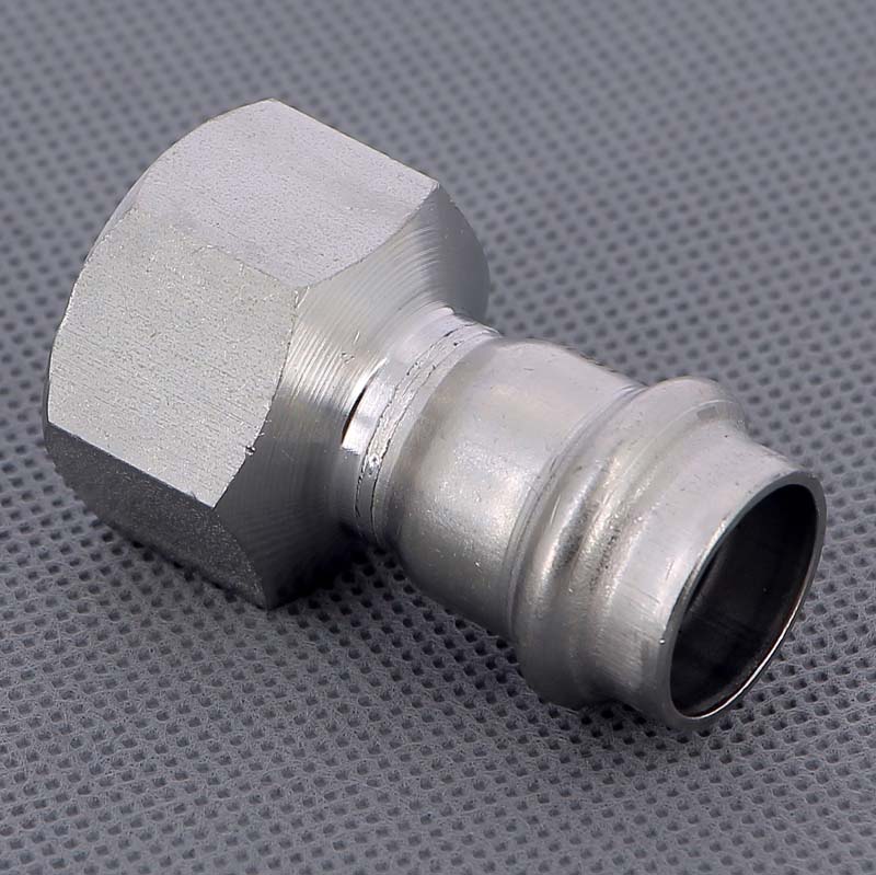 Муфта переходная пресс-В Viega Sanpress Inox нержавеющая сталь 18x3/4 436605