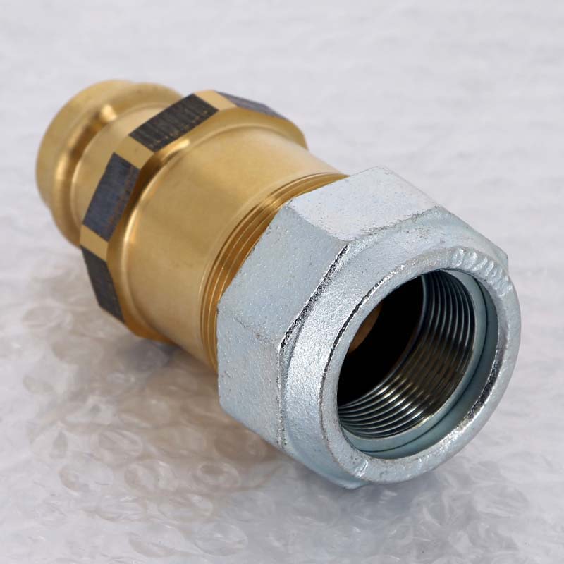 Переходник бронзовый Viega Sanpress со стальной трубы на медь 1х28 мм 588564