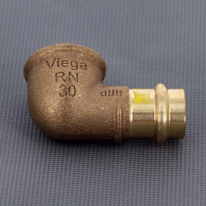 Угол 90° пресс-В бронзовый Viega Profipress G 18х3/4 345853