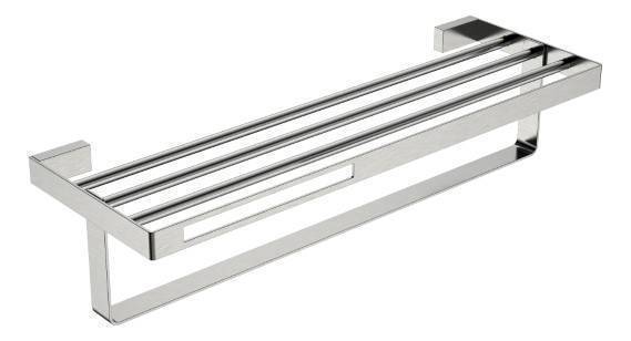 Полка для полотенец Boheme Q подвесная никель 10947-NB