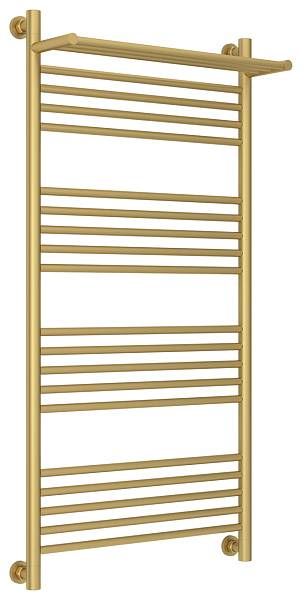 Полотенцесушитель водяной Сунержа Богема+ с 1 полкой 600x1200 мм матовое золото 032-0223-1260