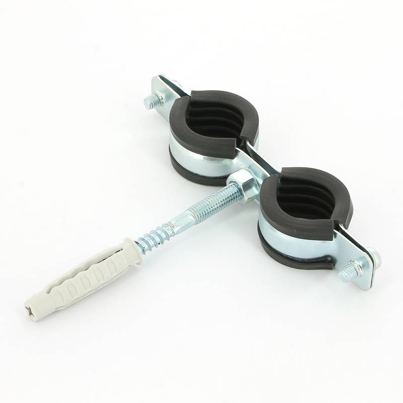 Хомут для труб двойной Walraven BIS Cobra 3/4 25-29 мм с уплотнителем шпилькой и дюбелем 0802129