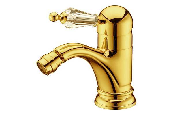 Смеситель для биде Boheme Imperiale Presente золото глянцевое 326