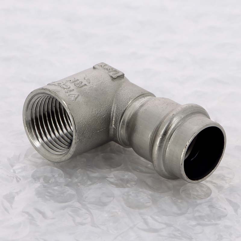 Угол 90° пресс-В компактный нержавеющая сталь Viega Sanpress Inox 18х1/2 436995