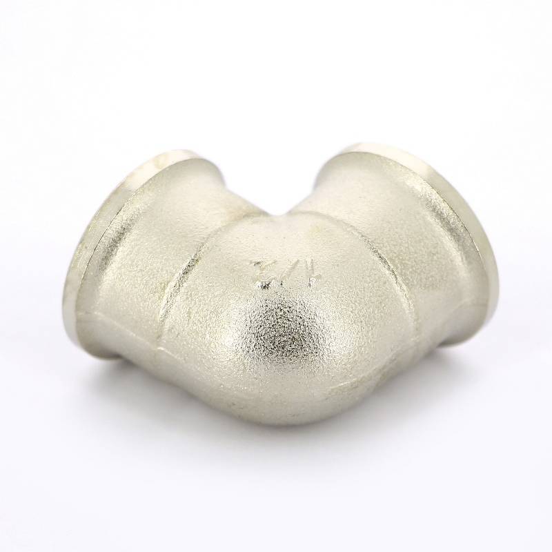 Угольник латунный никелированный Tiemme 1/2 ВР-ВР 1500133