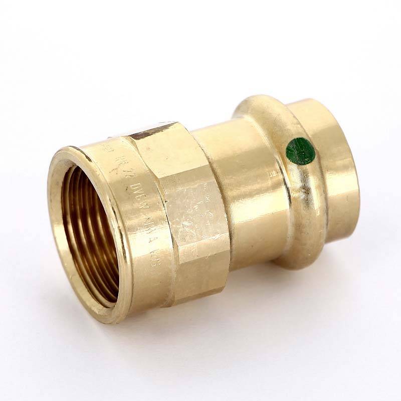 Муфта переходная пресс-В Viega Sanpress бронза 22х3/4 108465