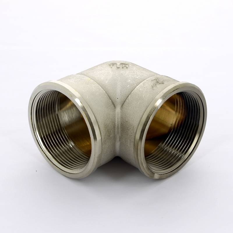 Угольник латунный никелированный Tiemme 2 ВР-ВР 1500527