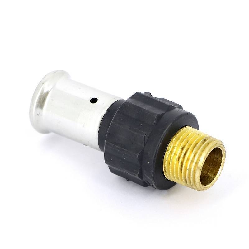 Муфта пресс с наружной резьбой Henco PVDF 20х1/2 17PK-2004