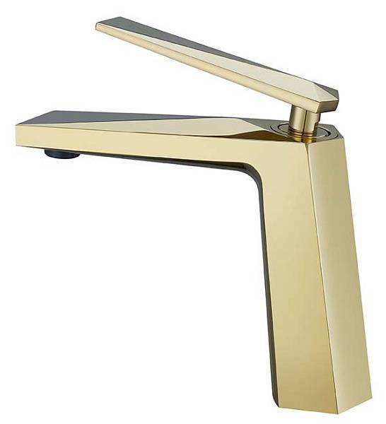 Смеситель для раковины Boheme Venturo золото глянцевое 381