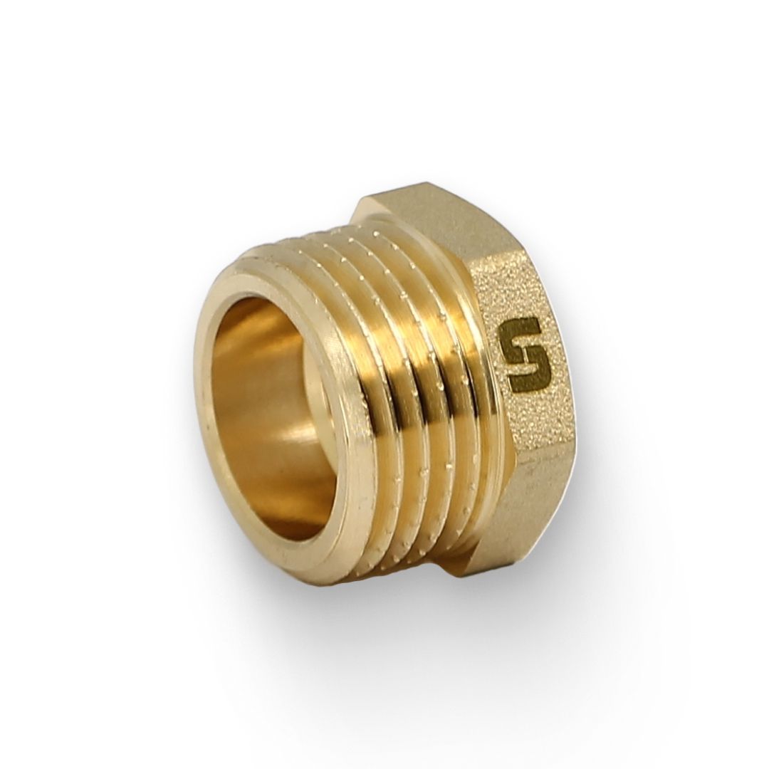 Футорка редукционная General Fittings НВ 1/2 x 1/4 латунь 604G2001