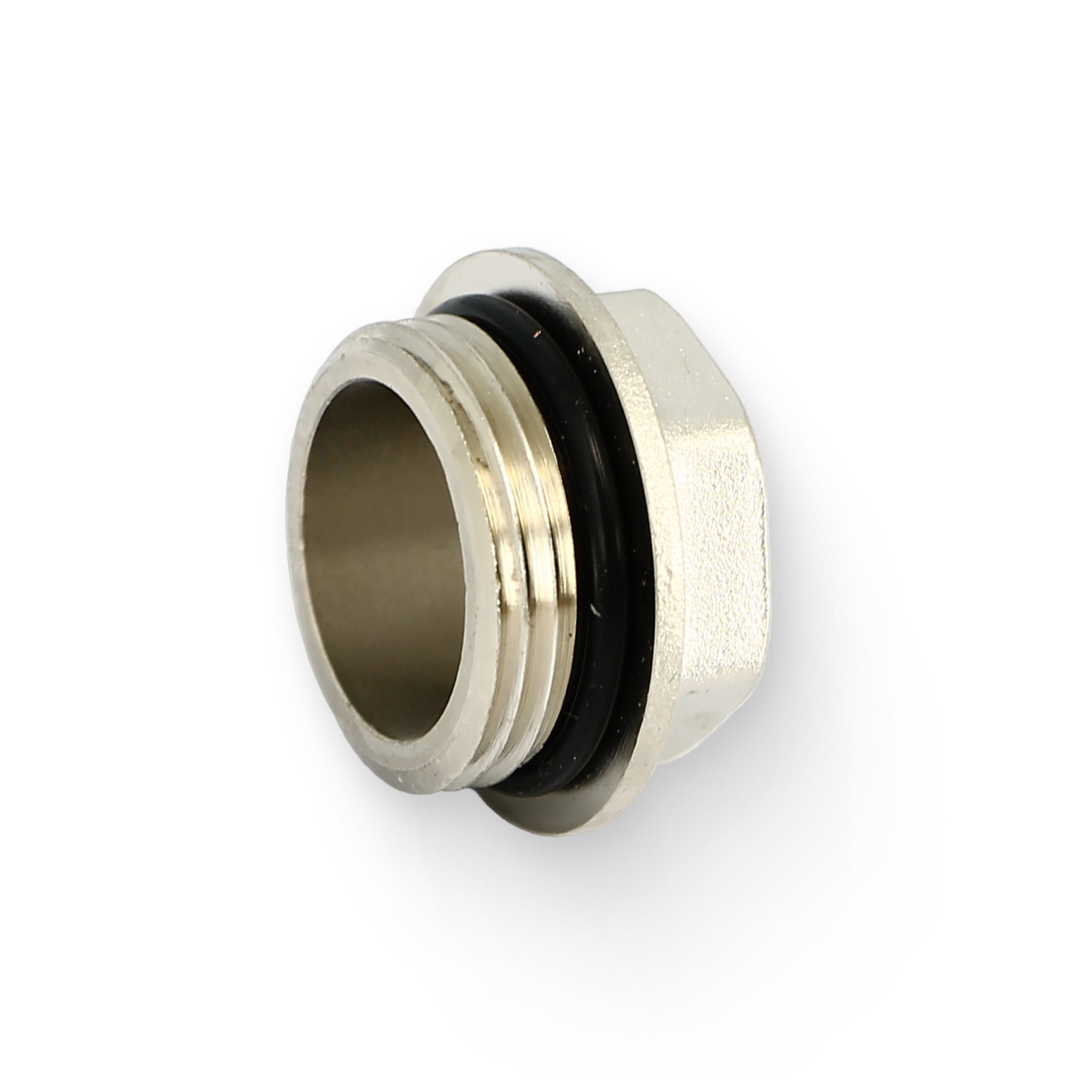 Заглушка Н 1 со шляпкой с O-RING, никелированная