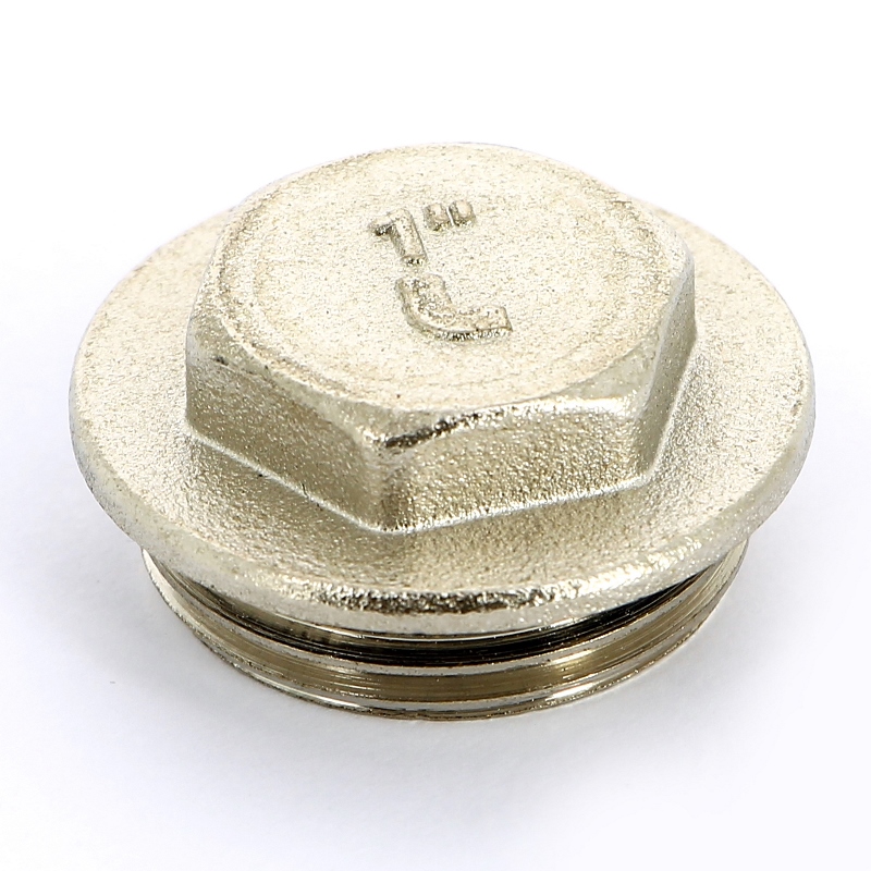 Заглушка Н 1 с прокладкой O-RING, никелированная