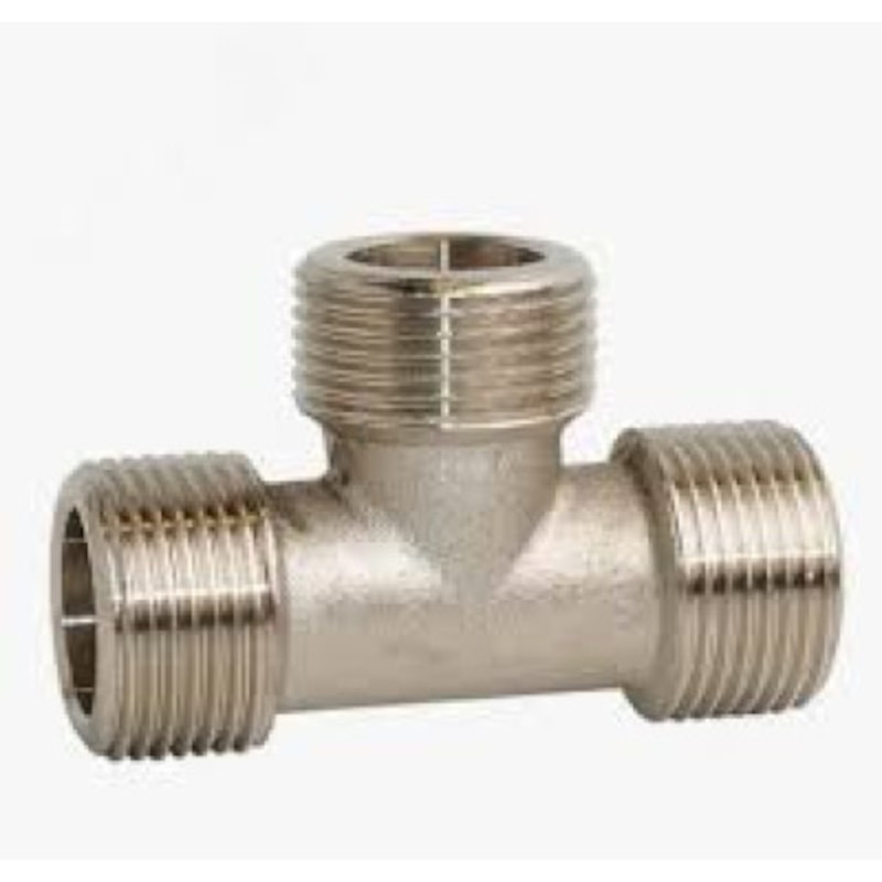 Тройник STOUT 3/4 НР никелированный SFT-0018-343434