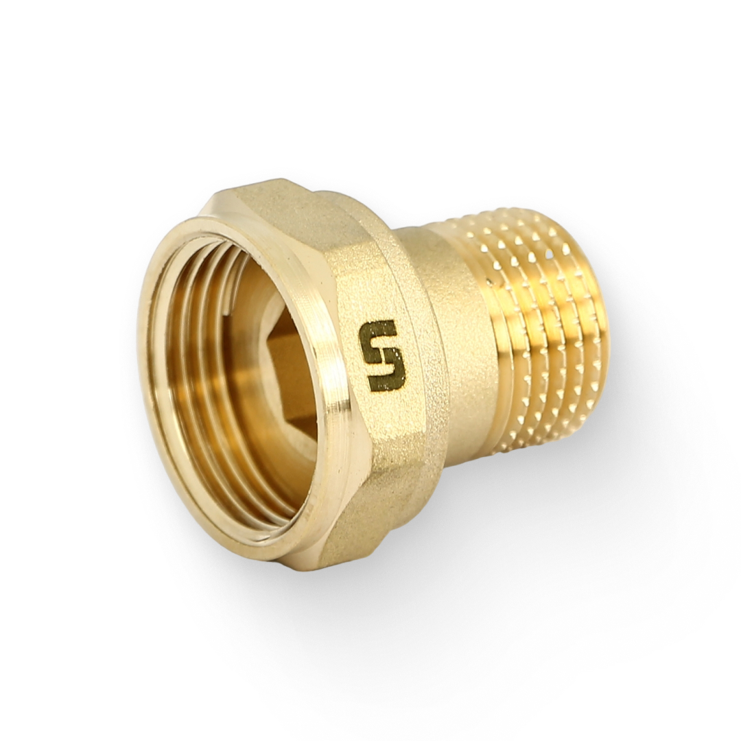 Соединение с накидной гайкой Uni-Fitt НВ 1x1 1/4 с плоской прокладкой никелированное 624N4500