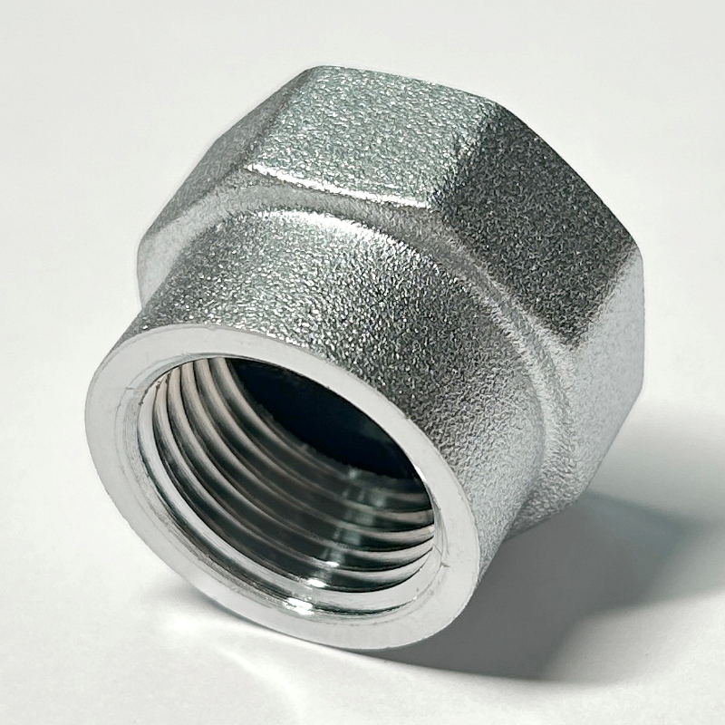 Переходник В 3/4 х 1/2 с плоской прокладкой, хромированный