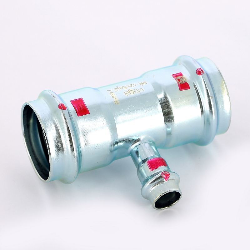 Тройник пресс 42х15х42 оцинк.сталь Prestabo SC-Contur