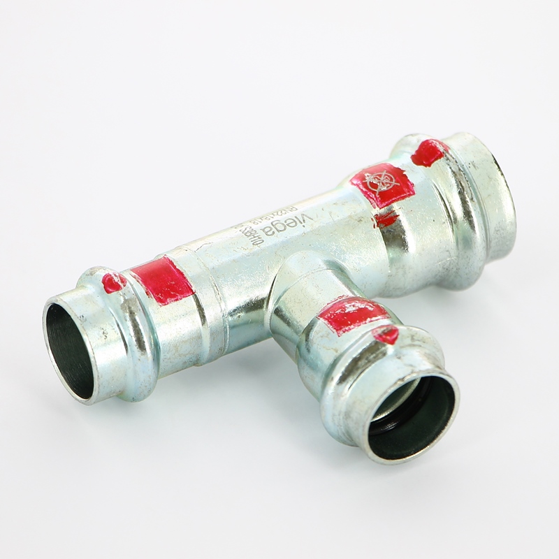 Тройник пресс 22х18х18 оцинк.сталь Prestabo SC-Contur