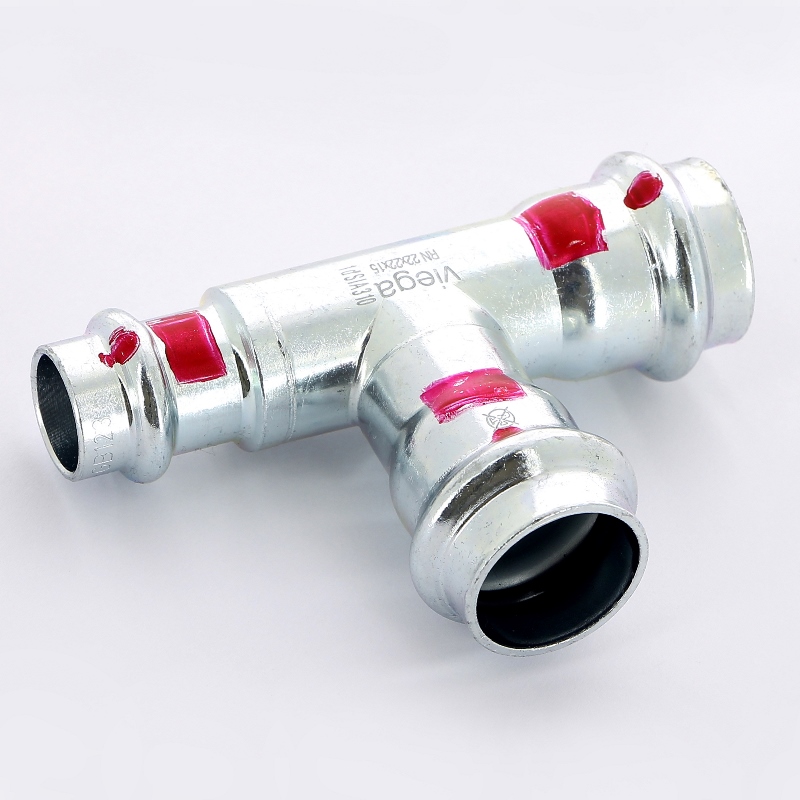 Тройник пресс 22х22х15 оцинк.сталь Prestabo SC-Contur