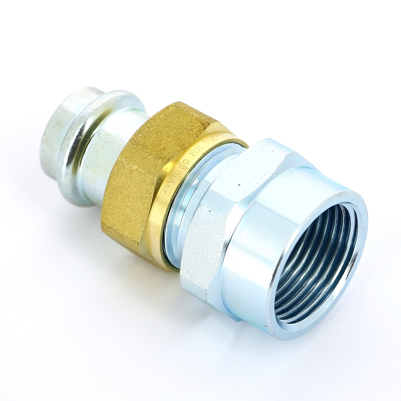 Разъемное соединение пресс-В 22х1' с плоской прокладкой нелегир.сталь Prestabo SC-Contur