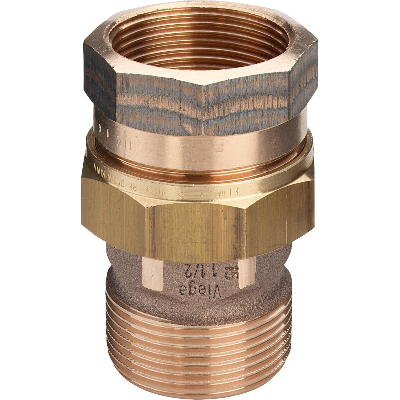 Разъемное соединение НВ 3' с плоским уплотнением, бронза (Сгон)