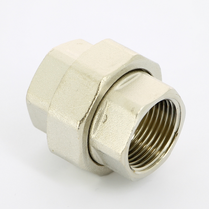 Разъёмное соединение ВВ 1 с плоской прокладкой, никелированное