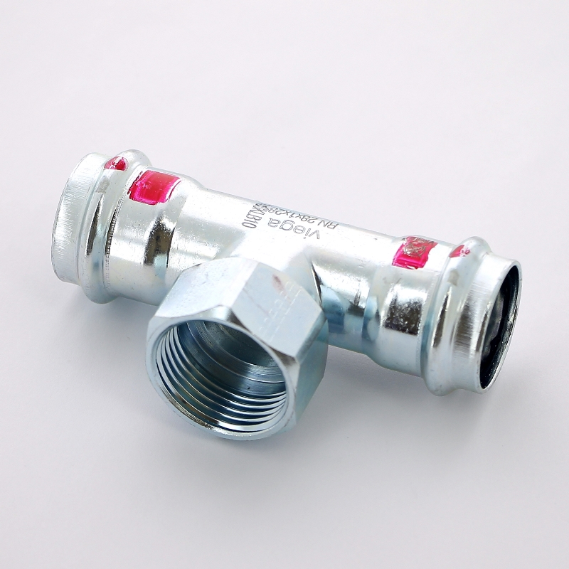 Тройник пресс-В 28х1'x28 оцинк.сталь Prestabo SC-Contur